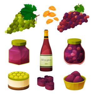 Usos de la uva en productos